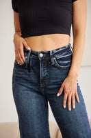 RFM Full Size Tummy Control High Waist Raw Hem Distressed Jeans