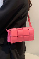 Zenana Vegan Leather Woven Crossbody Bag