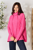 Zenana Drawstring Mock Neck Sweater