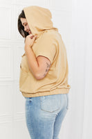 HEYSON Relaxed Vibe Full Size Short Sleeve  Hoodie