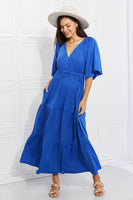 Culture Code My Muse Flare Sleeve Tiered Maxi Dress