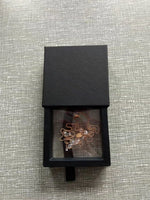 New Colors - Stainless Steel 18K Gold Plated Zirconia Charm Necklace (With Box)