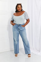 HEYSON Ditsy Floral Scoop Neck Bodysuit