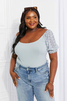 HEYSON Ditsy Floral Scoop Neck Bodysuit