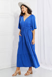 Culture Code My Muse Flare Sleeve Tiered Maxi Dress