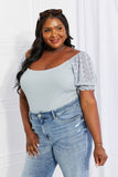 HEYSON Ditsy Floral Scoop Neck Bodysuit