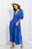Culture Code My Muse Flare Sleeve Tiered Maxi Dress