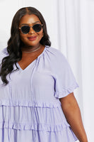HEYSON Meant To Be Tie Neck Ruffle Top