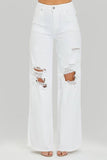 Risen High Rise Distressed Wide Leg Dad Jeans