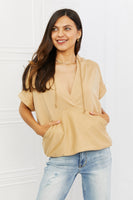 HEYSON Relaxed Vibe Full Size Short Sleeve  Hoodie