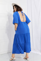 Culture Code My Muse Flare Sleeve Tiered Maxi Dress
