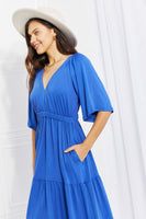 Culture Code My Muse Flare Sleeve Tiered Maxi Dress