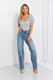 HEYSON Ditsy Floral Scoop Neck Bodysuit