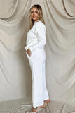 Relaxed Fit Embossed Print Knit Set