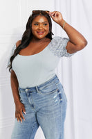 HEYSON Ditsy Floral Scoop Neck Bodysuit