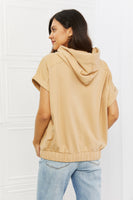 HEYSON Relaxed Vibe Full Size Short Sleeve  Hoodie