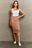 Culture Code Fall in Love Full Size Swirl Merrow Edge Midi Skirt