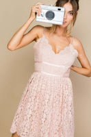 Crochet Lace Mini Dress