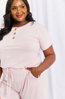 Zenana Let It Last Henley Romper