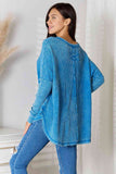 Zenana Center Seam Waffle-Knit Top