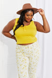 Sweet Generis Sunlight Ribbed Henley Tank