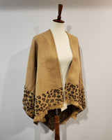 Leopard Print Poncho